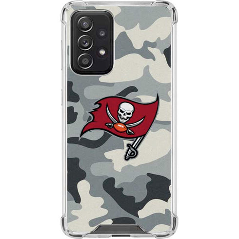 NFL Tampa Bay Buccaneers Camo Galaxy A52 5G Clear Case