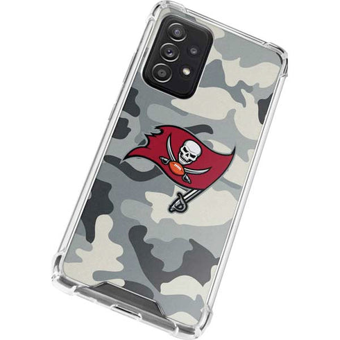 NFL Tampa Bay Buccaneers Camo Galaxy A52 5G Clear Case