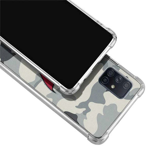 NFL Tampa Bay Buccaneers Camo Galaxy A71 5G Clear Case