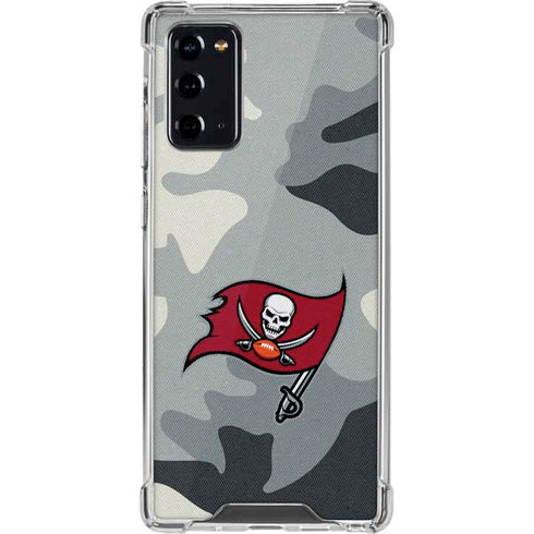 NFL Tampa Bay Buccaneers Camo Galaxy Note20 5G Clear Case