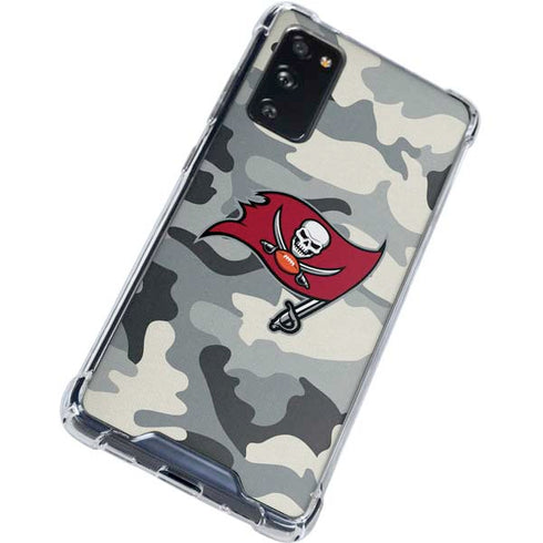 NFL Tampa Bay Buccaneers Camo Galaxy S20 FE Clear Case