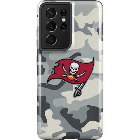 NFL Tampa Bay Buccaneers Camo Galaxy S21 Ultra 5G Pro Case