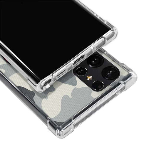 NFL Tampa Bay Buccaneers Camo Galaxy S22 Ultra Clear Case