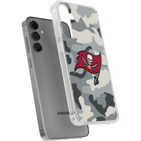 NFL Tampa Bay Buccaneers Camo Galaxy S24 Plus Clear Case