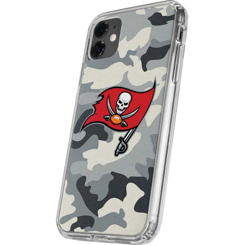 NFL Tampa Bay Buccaneers Camo iPhone 11 Clear Case