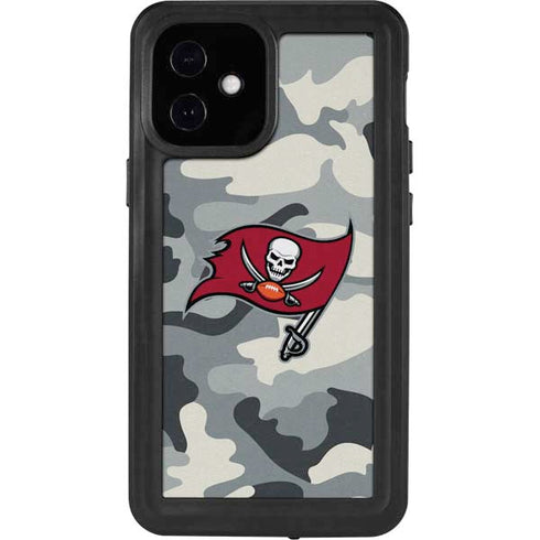 NFL Tampa Bay Buccaneers Camo iPhone 12 Mini Waterproof Case