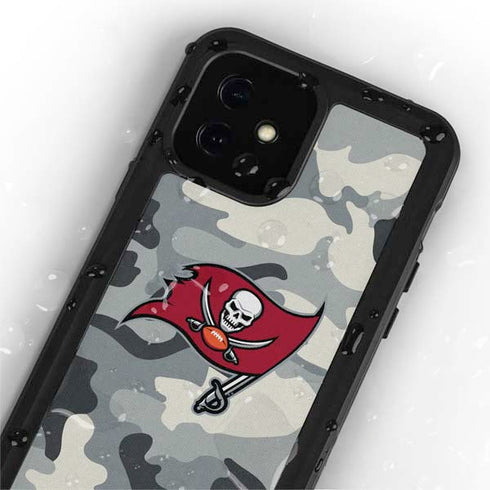 NFL Tampa Bay Buccaneers Camo iPhone 12 Mini Waterproof Case