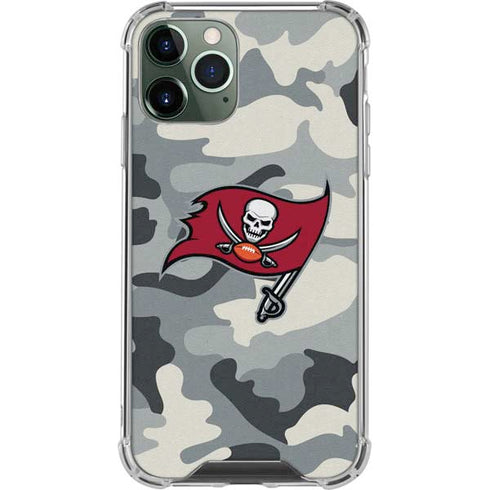 NFL Tampa Bay Buccaneers Camo iPhone 12 Pro Max Clear Case