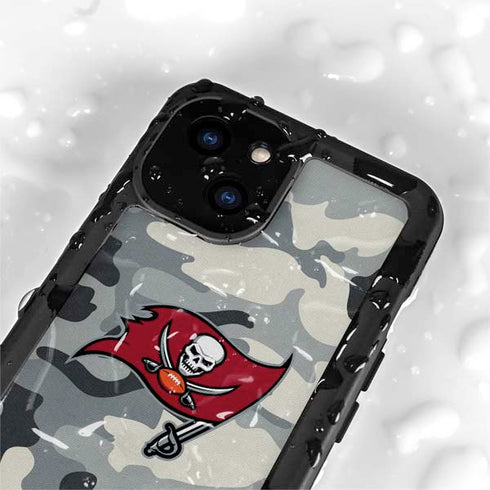 NFL Tampa Bay Buccaneers Camo iPhone 13 Mini Waterproof Case
