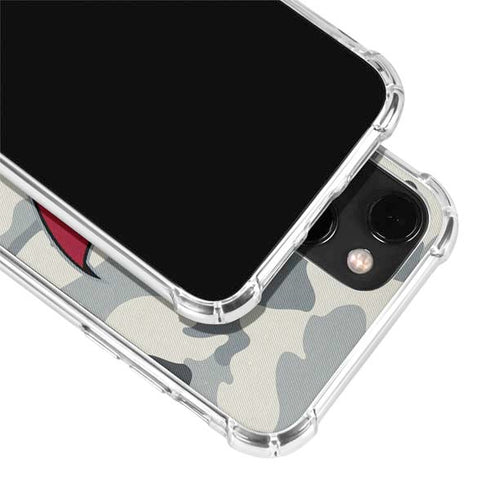 NFL Tampa Bay Buccaneers Camo iPhone 14 Plus Clear Case