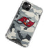 NFL Tampa Bay Buccaneers Camo iPhone 14 Plus Clear Case