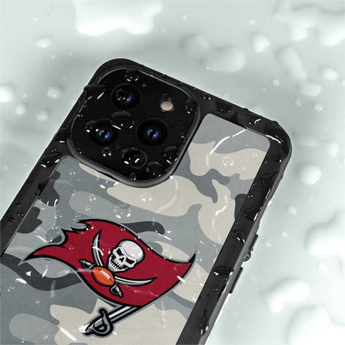 NFL Tampa Bay Buccaneers Camo iPhone 14 Pro Max Waterproof Case