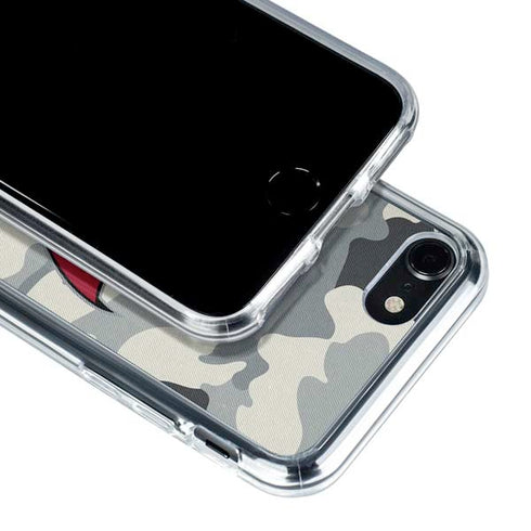 NFL Tampa Bay Buccaneers Camo iPhone SE (2nd & 3rd Gen) Clear Case