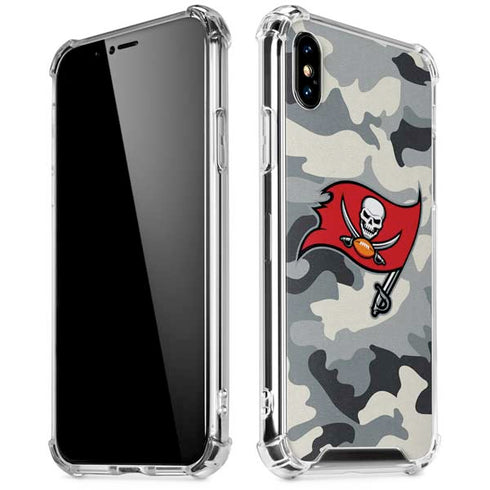 NFL Tampa Bay Buccaneers Camo iPhone X/XS Clear Case