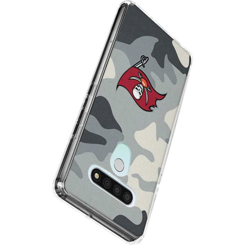 NFL Tampa Bay Buccaneers Camo LG Stylo 6 Clear Case