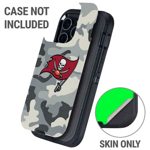 NFL Tampa Bay Buccaneers Camo Otterbox Defender iPhone Skin