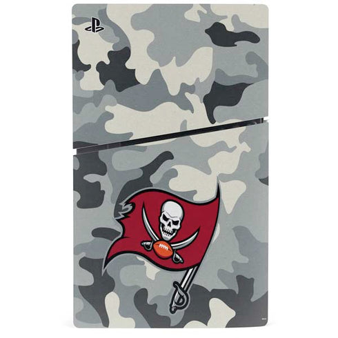 NFL Tampa Bay Buccaneers Camo PS5 Slim Disk Console Skin