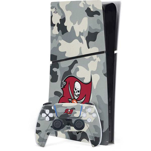 NFL Tampa Bay Buccaneers Camo PS5 Slim Digital Edition Console Skin