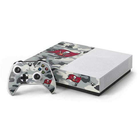 NFL Tampa Bay Buccaneers Camo Xbox One S All-Digital Edition Bundle Skin