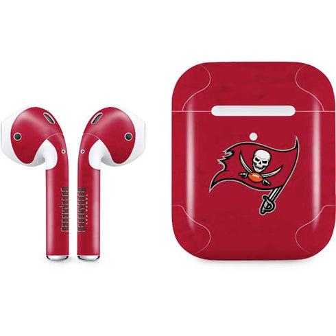 NFL Tampa Bay Buccaneers Distressed Apple AirPods 2 Skin