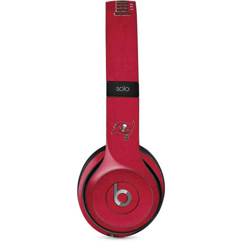 NFL Tampa Bay Buccaneers Distressed Beats Solo 2 Wired Skin