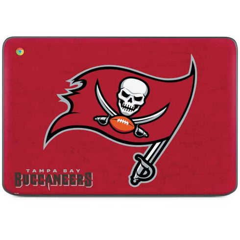 NFL Tampa Bay Buccaneers Distressed HP Chromebook Skin