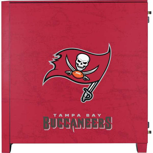 NFL Tampa Bay Buccaneers Distressed Corsair 4000D Tempered Glass Mid-Tower ATX Case Skin