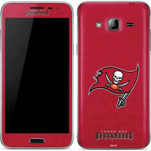 NFL Tampa Bay Buccaneers Distressed Galaxy J3 Skin