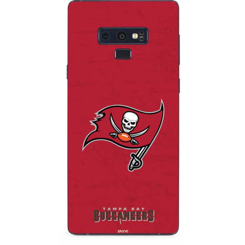 NFL Tampa Bay Buccaneers Distressed Galaxy Note 9 Skin