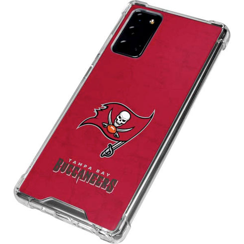 NFL Tampa Bay Buccaneers Distressed Galaxy Note20 5G Clear Case
