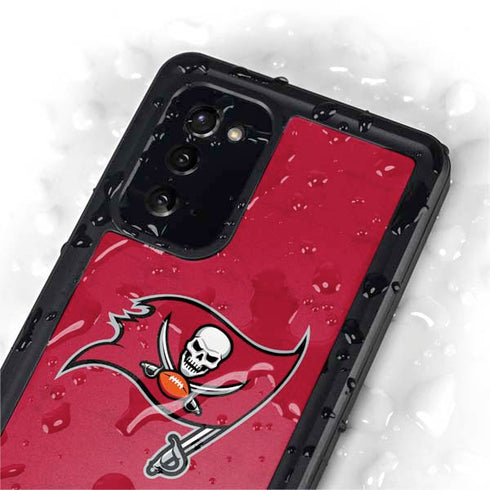 NFL Tampa Bay Buccaneers Distressed Galaxy Note20 5G Waterproof Case
