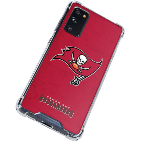 NFL Tampa Bay Buccaneers Distressed Galaxy S20 FE Clear Case