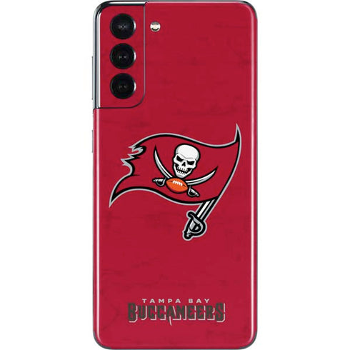 NFL Tampa Bay Buccaneers Distressed Galaxy S21 5G Skin
