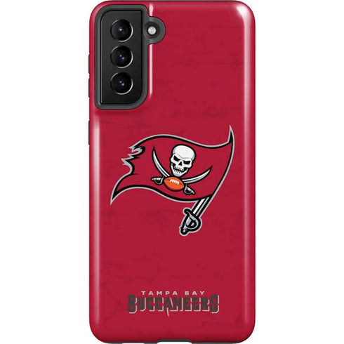 NFL Tampa Bay Buccaneers Distressed Galaxy S21 FE Pro Case
