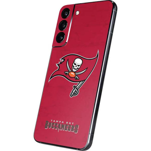 NFL Tampa Bay Buccaneers Distressed Galaxy S22 Plus Skin