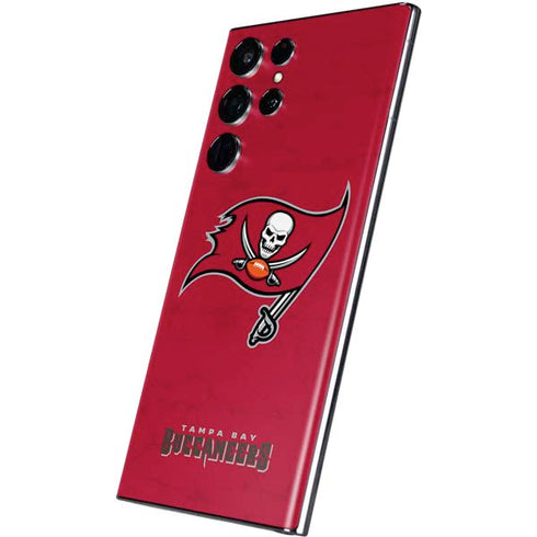 NFL Tampa Bay Buccaneers Distressed Galaxy S22 Ultra Skin