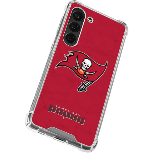NFL Tampa Bay Buccaneers Distressed Galaxy S23 Clear Case