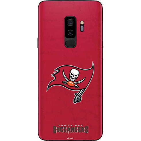 NFL Tampa Bay Buccaneers Distressed Galaxy S9 Plus Skin