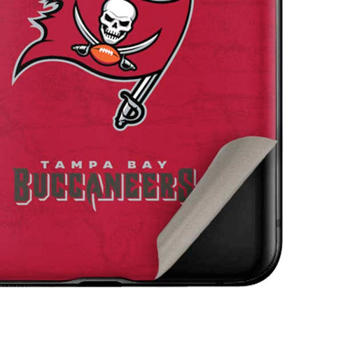 NFL Tampa Bay Buccaneers Distressed Galaxy Z Flip Skin