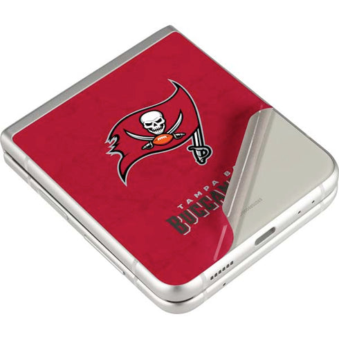 NFL Tampa Bay Buccaneers Distressed Galaxy Z Flip3 5G Skin