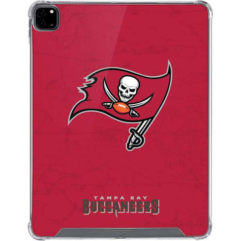 NFL Tampa Bay Buccaneers Distressed iPad Pro 12.9in (2020) Clear Case