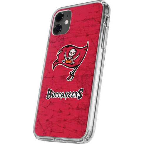 NFL Tampa Bay Buccaneers Distressed iPhone 11 Clear Case