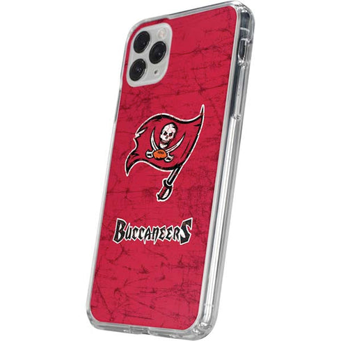 NFL Tampa Bay Buccaneers Distressed iPhone 11 Pro Clear Case