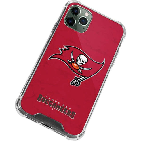 NFL Tampa Bay Buccaneers Distressed iPhone 11 Pro Max Clear Case