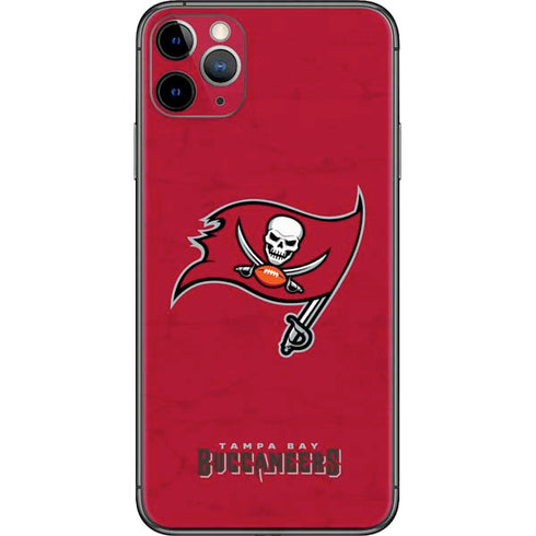 NFL Tampa Bay Buccaneers Distressed iPhone 11 Pro Max Skin