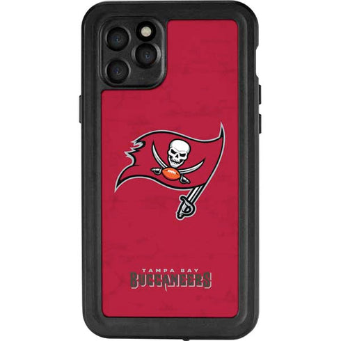 NFL Tampa Bay Buccaneers Distressed iPhone 11 Pro Waterproof Case