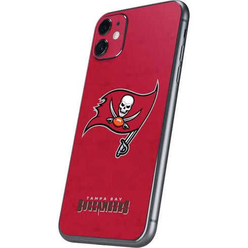 NFL Tampa Bay Buccaneers Distressed iPhone 11 Skin