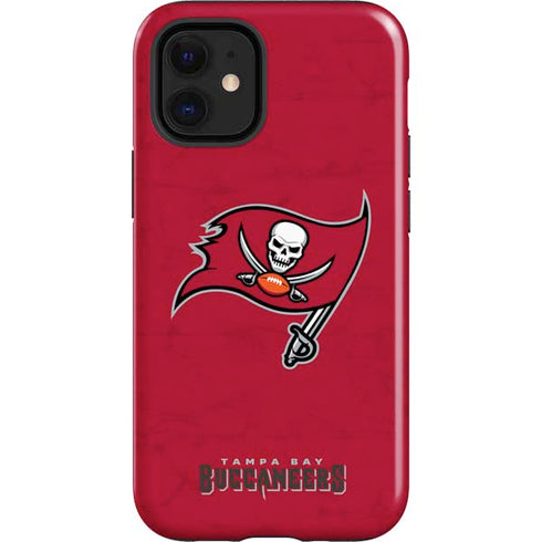 NFL Tampa Bay Buccaneers Distressed iPhone 12 Mini Impact Case