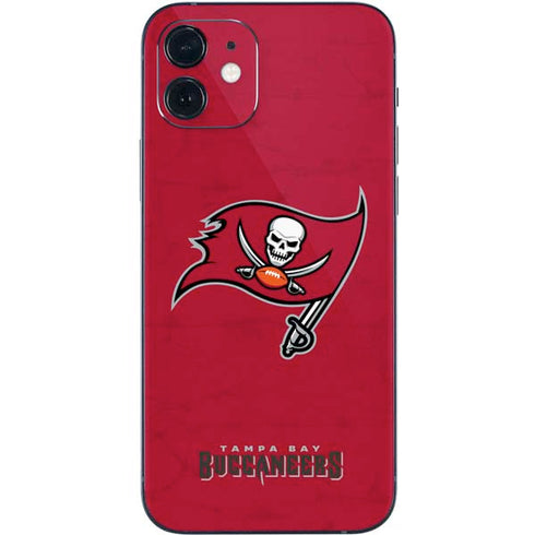 NFL Tampa Bay Buccaneers Distressed iPhone 12 Mini Skin