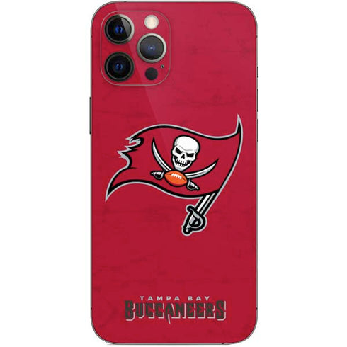 NFL Tampa Bay Buccaneers Distressed iPhone 12 Pro Max Skin
